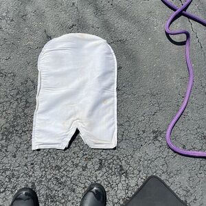 White gel saddle half pad